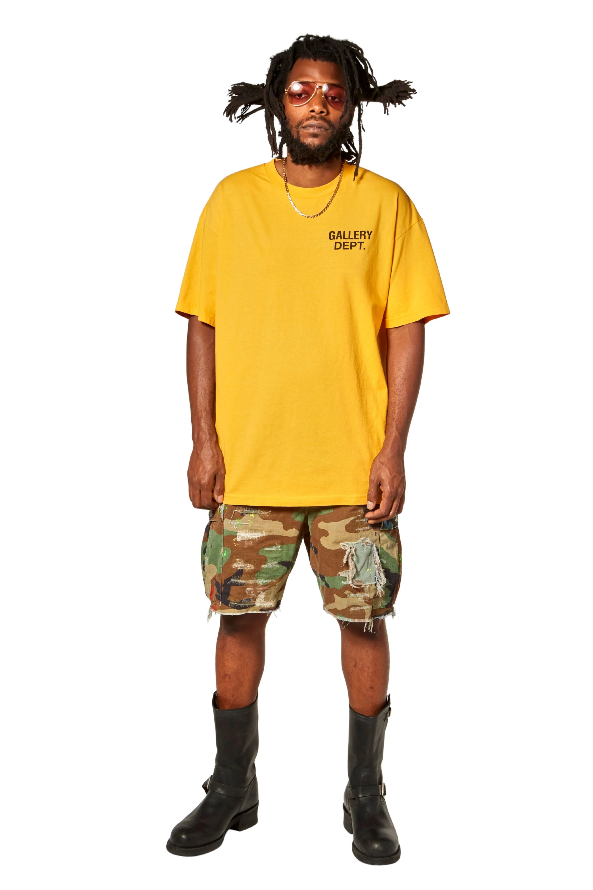 G PATCH WOODLAND CAMO CARGO SHORTS - Image 3