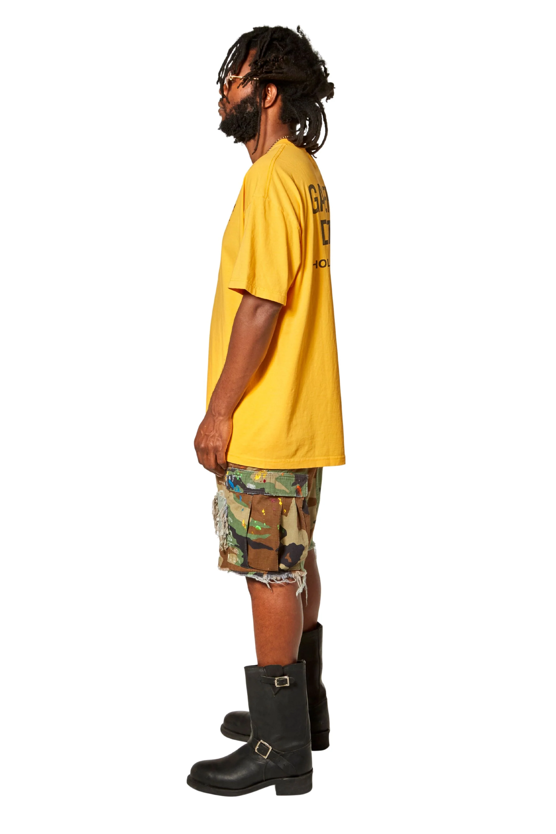 G PATCH WOODLAND CAMO CARGO SHORTS - Image 4