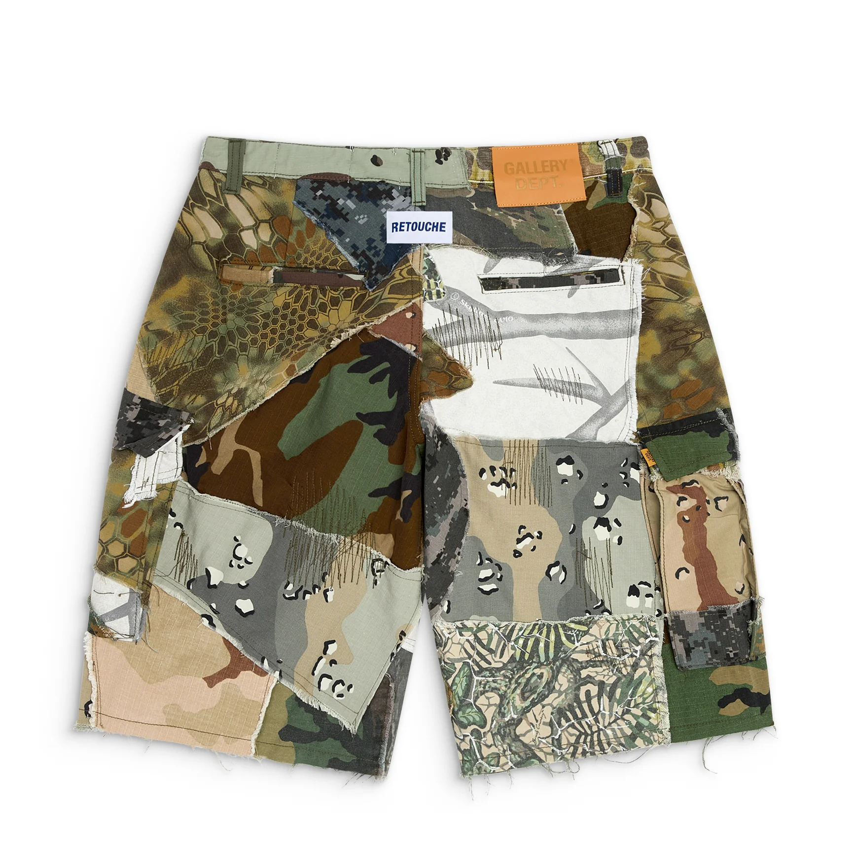 RETOUCHE CAMO PATCHWORK KENZIE SHORT - Image 2
