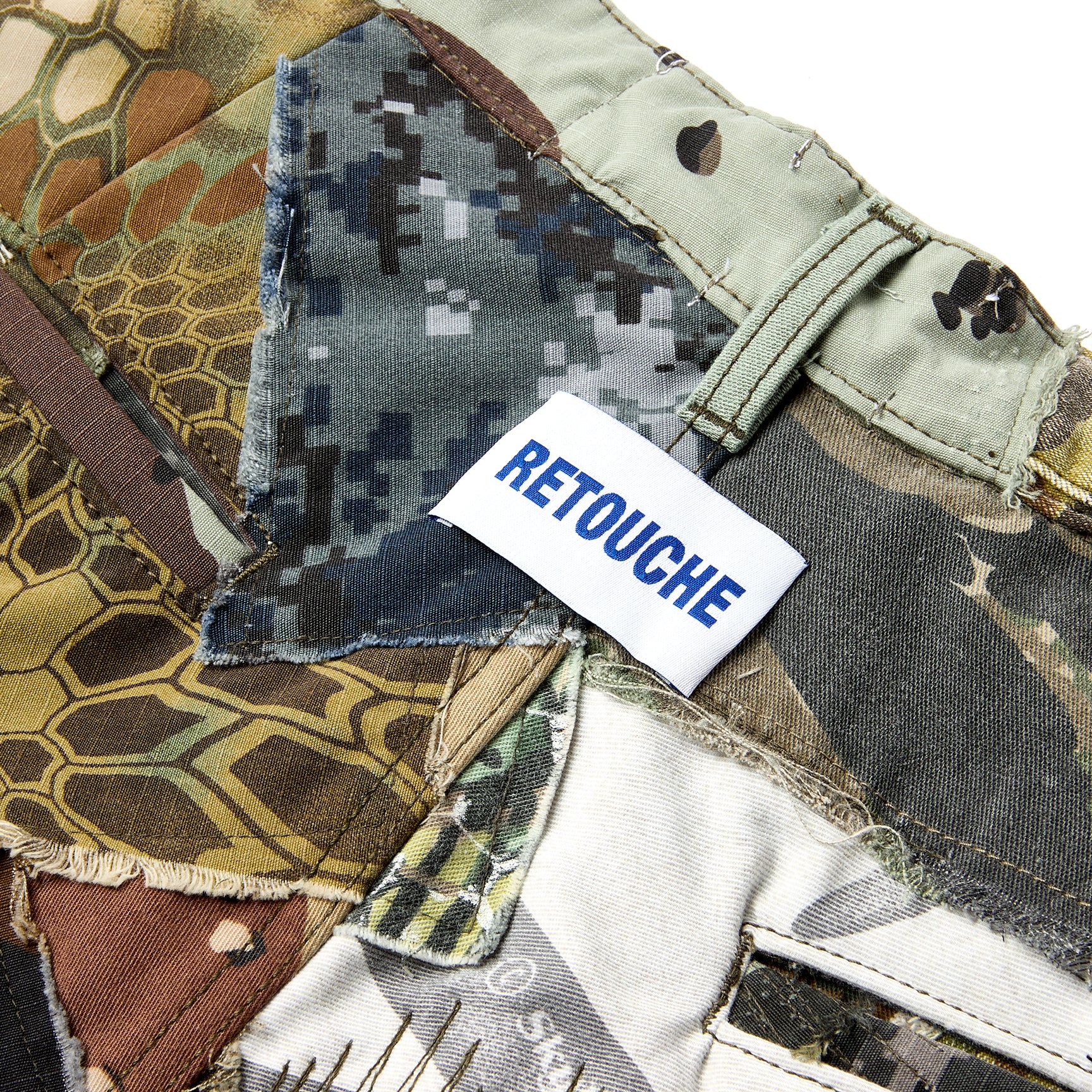RETOUCHE CAMO PATCHWORK KENZIE SHORT - Image 5